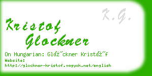 kristof glockner business card